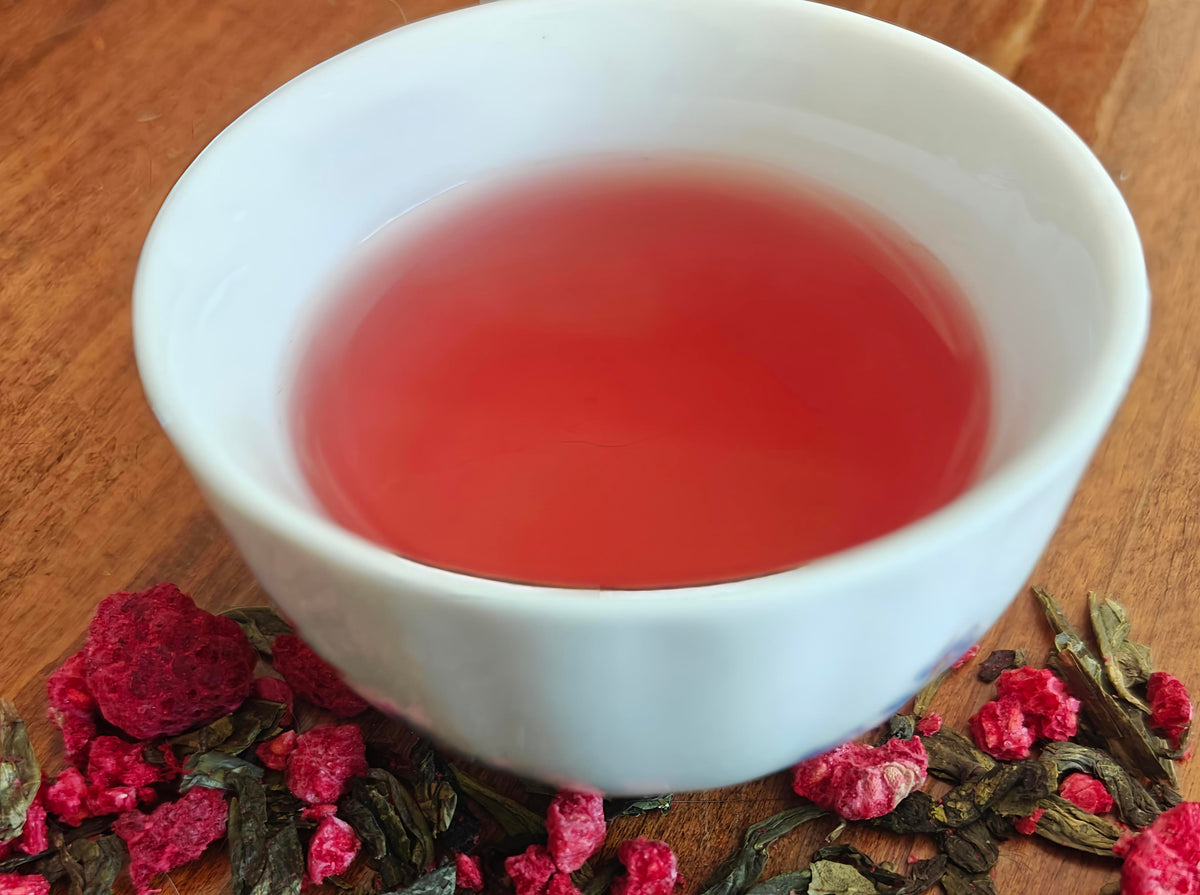 Harvest Moon Tea: Raspberry Dragonwell Tea